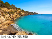 Ametlla L’ametlla de mar beach illot in Costa dorada of Tarragona in Catalonia. Стоковое фото, агентство Ingram Publishing / Фотобанк Лори