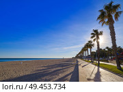 Cristall Cristal beach in Miami Platja of Tarragona at costa Dorada of Catalonia. Стоковое фото, агентство Ingram Publishing / Фотобанк Лори