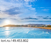 Oropesa de Mar beach La Concha playa in Castellon of Spain. Стоковое фото, агентство Ingram Publishing / Фотобанк Лори