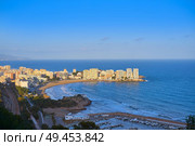 Oropesa de Mar beach La Concha playa in Castellon of Spain. Стоковое фото, агентство Ingram Publishing / Фотобанк Лори