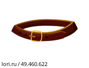 Collar for dogs and cats, lead for pets bought at pet shop, domestic animals leash icon, brown tether vector illustration isolated on white background. Collar for Dogs and Cats, Vector Illustration. Стоковая иллюстрация, агентство Ingram Publishing / Фотобанк Лори