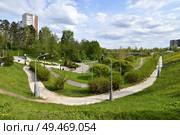 Zelenograd is a residential area with many parks for walking and running , Moscow, Russia. Стоковое фото, фотограф Володина Ольга / Фотобанк Лори