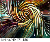 Color Pattern series. Abstract composition of Leaded glass design reminiscent of Art Nouveau for projects on Nature, beauty and spirituality. Стоковое фото, агентство Ingram Publishing / Фотобанк Лори