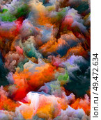 Elevated Paint. Beyond Impasto series. Backdrop design of rich colorful textures for works on art, design, creativity and imagination. Стоковое фото, агентство Ingram Publishing / Фотобанк Лори