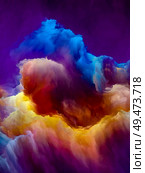 Gas Giant Atmosphere. Impossible Planet series. Creative arrangement of vibrant flow of hues and gradients for subject of art, creativity and design. Стоковое фото, агентство Ingram Publishing / Фотобанк Лори