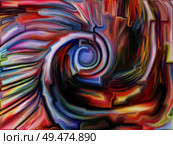 Unity of Fragmented World series. Composition of stained glass pattern of color fragments on the subject of imagination, creativity art and design. Стоковое фото, агентство Ingram Publishing / Фотобанк Лори