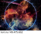 Math Universe series. Abstract design made of digits and elements of space on the subject of mathematics, science, education and modern technology. Стоковое фото, агентство Ingram Publishing / Фотобанк Лори