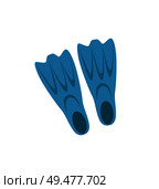 Plastic flippers for swimming emblem isolated vector icon in cartoon style. Couple of fins single simple element set, top view of summertime badge. Plastic Flippers for Swimming Isolated Vector Icon. Стоковая иллюстрация, агентство Ingram Publishing / Фотобанк Лори