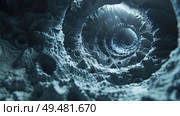Intensely close view of an odd, unidentified object with intricate details and unusual features. Стоковое AI-изображение, AI-художник Данила Большаков / Фотобанк Лори