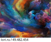 Abstract Color series. Background composition of  colorful paint in motion on canvas on the subject of art, creativity and imagination. Стоковое фото, агентство Ingram Publishing / Фотобанк Лори
