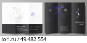 The minimal vector illustration of editable layouts. Modern creative covers design templates for trifold brochure or flyer. Abstract vector background with fluid geometric shapes. The minimal vector illustration of editable layouts. Modern creative covers design templates for trifold brochure or flyer. Abstract vector background with fluid geometric shapes. Стоковая иллюстрация, агентство Ingram Publishing / Фотобанк Лори