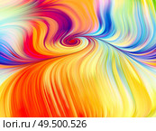 Color In Motion. Visual Perfume series. Image of vibrant flow of hues and gradients in conceptual relevance to art, design and technology. Стоковое фото, агентство Ingram Publishing / Фотобанк Лори