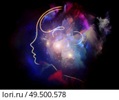 Color Thoughts. Inner Nature series. Backdrop of child’s mind illustration fused with fractal paint for use in projects on art, creativity, poetry and spiritual life. Стоковое фото, агентство Ingram Publishing / Фотобанк Лори