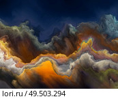 Worlds of Color. Impossible Planet series. Backdrop composed of vibrant flow of hues and gradients for projects on art, creativity and design. Стоковое фото, агентство Ingram Publishing / Фотобанк Лори