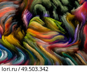 Beyond Impasto series. Design composed of rich colorful textures as a metaphor for art, design, creativity and imagination. Стоковое фото, агентство Ingram Publishing / Фотобанк Лори