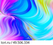 Color In Motion. Visual Perfume series. Image of vibrant flow of hues and gradients in conceptual relevance to art, design and technology. Стоковое фото, агентство Ingram Publishing / Фотобанк Лори