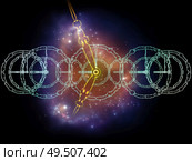 Relativity of Time. Faces of Time series. Composition of clock dials and abstract elements in association with science, education and modern technologies. Стоковое фото, агентство Ingram Publishing / Фотобанк Лори