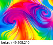 Paint In Motion. Visual Perfume series. Visually pleasing composition of vibrant flow of hues and gradients for works on art, design and technology. Стоковое фото, агентство Ingram Publishing / Фотобанк Лори