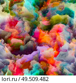 Beyond Impasto series. Image of rich colorful textures in conceptual relevance to art, design, creativity and imagination. Стоковое фото, агентство Ingram Publishing / Фотобанк Лори
