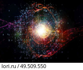 Math Universe series. Design composed of digits and elements of space as a metaphor on the subject of mathematics, science, education and modern technology. Стоковое фото, агентство Ingram Publishing / Фотобанк Лори