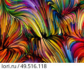 Paint Motion series. Vivid curving color strands on the subject of art, creativity and movement. Стоковое фото, агентство Ingram Publishing / Фотобанк Лори