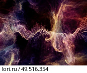 Random patterns of colored waves in fractal field to serve as a background for science and technology projects. Стоковое фото, агентство Ingram Publishing / Фотобанк Лори