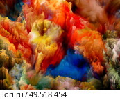 Paint Dynamic. Color Dream series. Interplay of gradients and spectral hues related to imagination, creativity and art painting. Стоковое фото, агентство Ingram Publishing / Фотобанк Лори