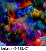 Paint Movement. Color Dream series. Image of gradients and spectral hues in conceptual relevance to imagination, creativity and art painting. Стоковое фото, агентство Ingram Publishing / Фотобанк Лори