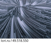 Background of topological displacement render on the subject of 3D software and virtual worlds. Стоковое фото, агентство Ingram Publishing / Фотобанк Лори