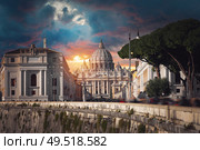 Papal Basilica of Saint Peter in the Vatican. Стоковое фото, агентство Ingram Publishing / Фотобанк Лори