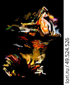 Rich Color Paint series. Abstract portrait on the subject of art, energy, creativity and emotion. Стоковое фото, агентство Ingram Publishing / Фотобанк Лори