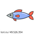 Allergy reaction to dish, raw cooked fish isolated icon. Seafood caused illness, symbol of hypersensitivity and organic product intolerance human body. Allergy Reaction to Dish, Raw Cooked Fish Icon. Стоковая иллюстрация, агентство Ingram Publishing / Фотобанк Лори