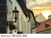 Cesky Krumlov - the city of South Bohemia Czech Republic region. Located on the Vltava River. declared a UNESCO World Heritage Site. Стоковое фото, агентство Ingram Publishing / Фотобанк Лори