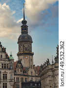 Dresden in Germany. architecture of the reconstructed old city. Стоковое фото, агентство Ingram Publishing / Фотобанк Лори