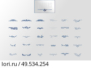 Ornamental borders and flourish corners, royal ornament swirls and vector vintage page dividers. Classical decoration elements illustration. Ornamental borders and flourish corners, royal ornament swirls and vector vintage page dividers. Classical decoration elements. Стоковая иллюстрация, агентство Ingram Publishing / Фотобанк Лори