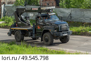 Автомобиль Автогидроподъемник ПCС 131.22Э на шасси Урал. Редакционное фото, фотограф Анатолий Володин / Фотобанк Лори