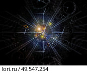 Relativity of Time. Faces of Time series. Composition of clock dials and abstract elements in association with science, education and modern technologies. Стоковое фото, агентство Ingram Publishing / Фотобанк Лори