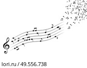 Classical musical notes with treble clef. Vector Illustrator. EPS10. Classical musical notes with treble clef. Vector Illustrator. Стоковая иллюстрация, агентство Ingram Publishing / Фотобанк Лори