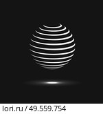 Abstract sphere icon. Vector design with twirl line.. Abstract sphere icon. Vector design with twirl line. Стоковая иллюстрация, агентство Ingram Publishing / Фотобанк Лори