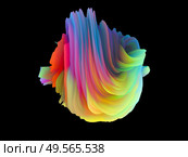 3D Rendering of folder color twist for 3D designs and presentation to emphasize  dimensionality and color brightness. Стоковое фото, агентство Ingram Publishing / Фотобанк Лори