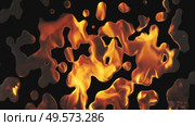 Liquid metal with flame reflection. Стоковая анимация, аниматор Михаил Коханчиков / Фотобанк Лори