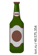 Bottle of alcohol drink, element of celebration party, toast symbol. Alcoholic beverage cognac and wine or champagne and rum, ale or gin, whiskey, pub object, entertainment strong drinks vector. Alcohol Beverage in Bottle, Celebration Vector. Стоковая иллюстрация, агентство Ingram Publishing / Фотобанк Лори
