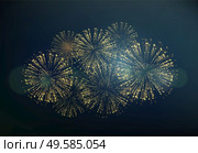 2021 New Year Abstract background with fireworks . For Calendar, poster design. 2021 New Year Abstract background with fireworks. Vector. Стоковая иллюстрация, агентство Ingram Publishing / Фотобанк Лори