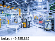 robotic arms in a car plant. robots in a car plant. Стоковое фото, агентство Ingram Publishing / Фотобанк Лори
