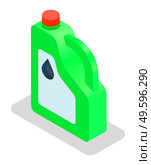 Fuel container jerrycan. Gasoline canister vector illustration isolated on white background. Plastic green canister for motor oil. Petrol canister icon cartoon. Container for chemistry package. Fuel container jerrycan. Gasoline canister vector illustration isolated on white background. Стоковая иллюстрация, агентство Ingram Publishing / Фотобанк Лори