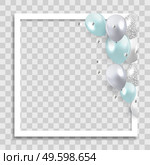 Empty Photo Frame with Party Holliday Balloons Template for Media Post in Social Network. Vector Illustration. Empty Photo Frame with Party Holliday Balloons Template for Media Post in Social Network. Vector Illustration EPS10. Стоковая иллюстрация, агентство Ingram Publishing / Фотобанк Лори
