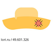 festive wide hat on a white background. Vector Illustration. festive wide hat on a white background. Vector Illustration. EPS10. Стоковая иллюстрация, агентство Ingram Publishing / Фотобанк Лори