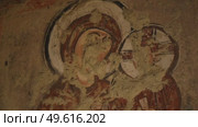 Frescoes in the cave churches of Cappadocia. Стоковое видео, видеограф German Zvyagin / Фотобанк Лори