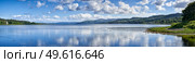 Panoramic view of Loch Gilp from Lochgilphead,Scotland. Стоковое фото, агентство Ingram Publishing / Фотобанк Лори