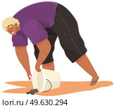 Social worker rescuing turtle on beach. Man releases animal into open ocean. Reptile crawls out of buckets and run towards water to swim freely vector illustration. Guy flips bucket with turtle. Man is releasing animal into open ocean. Guy flips bucket with turtle to rescue it in beach. Стоковая иллюстрация, агентство Ingram Publishing / Фотобанк Лори